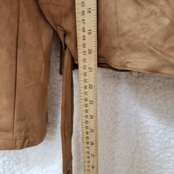 Rue21 Jacket Womens XL Brown Biker with Tassels Full‎ zipper Pockets New Tags - Picture 8 of 8